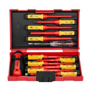 Insulated Screwdriver Set 13-Piece Insulated Tool Set For Electricians 1000V