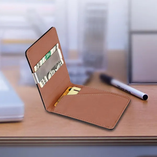 Unisex PU Leather Wallet RFID Blocking Slim Bifold Credit Card Holder With Money Clip 7 Unisex PU Leather Wallet RFID Blocking Slim Bifold Credit Card Holder With Money Clip - Image 7