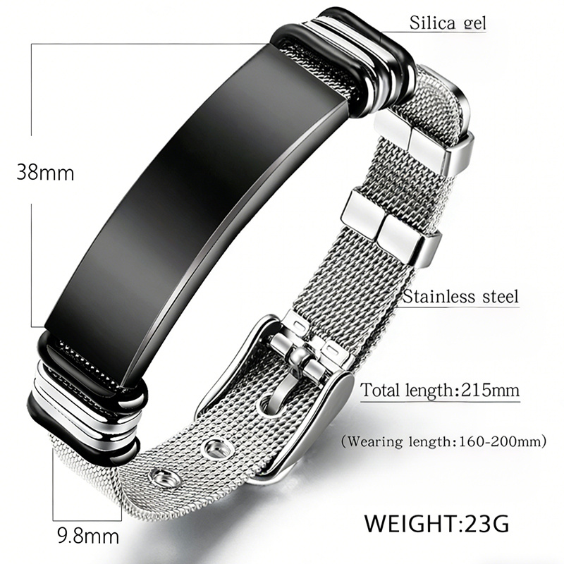 Premium Bracelet Titanium Steel Adjustable Bracelet 9 Premium Bracelet Titanium Steel Adjustable Bracelet - Image 9