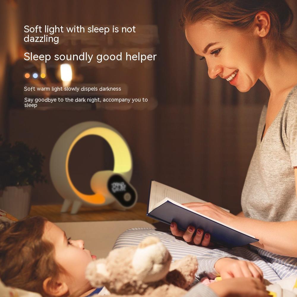 Creative Q Sunrise Alarm Clock with Bluetooth Speaker & Ambient Light - Image 3