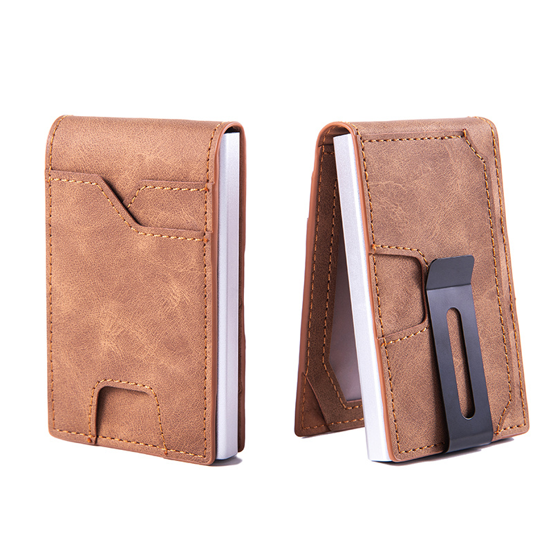 Men's Slim Wallet With Pop Up Card Holder, RFID Blocking, Minimalist Design With Large Card Capacity, Money Clip 7 Men's Slim Wallet With Pop Up Card Holder, RFID Blocking, Minimalist Design With Large Card Capacity, Money Clip - Image 7