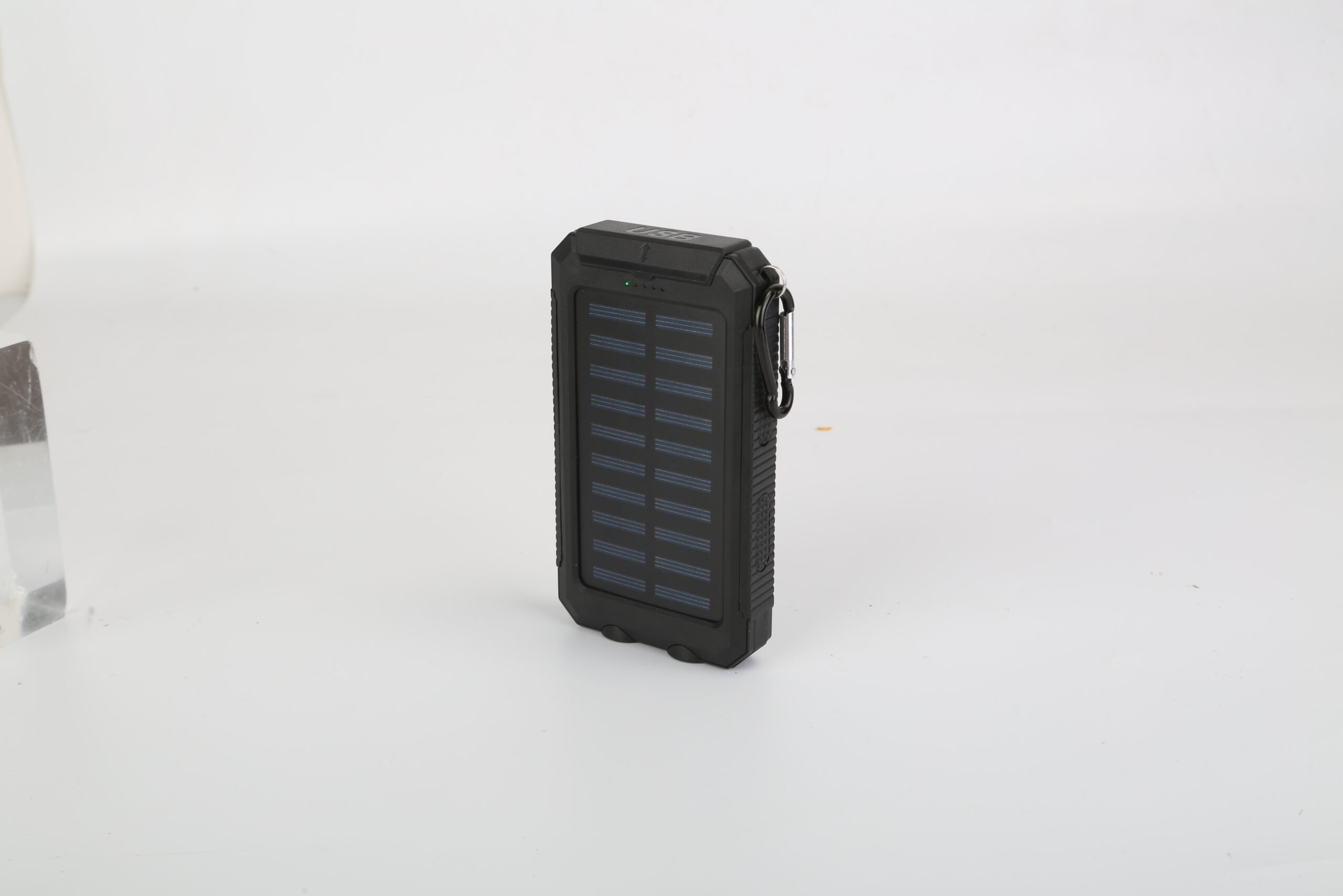 1Pc 1W MAh Solar Power Bank External Battery Pack Dual USB Interface Outdoor Charger With Battery Indicators SOS LED Lights Compass Camping Hiking - Image 4