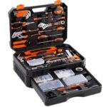 Home And Auto Repair Tool Kit, With Drawer Storage Toolbox, Complete Tool Set For Daily Use