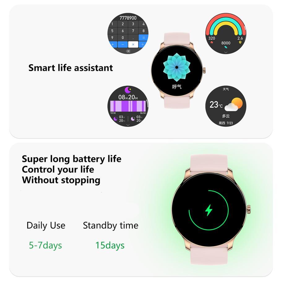 Ultra Slim Smart Watch For Men Women, 1.43 AMOLED Screen Fitness Watches , LP67 Outdoor Watch For Android Ios - Image 9