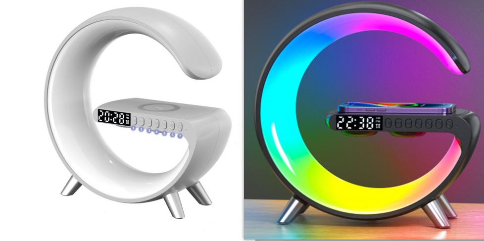 G-Shaped Smart LED Lamp with Speaker & Charger (App Control, Home Atmosphere) - Image 10