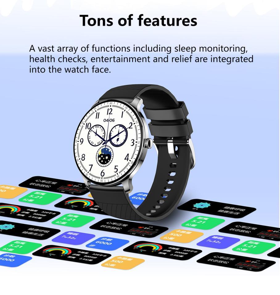 Ultra Slim Smart Watch For Men Women, 1.43 AMOLED Screen Fitness Watches , LP67 Outdoor Watch For Android Ios - Image 6