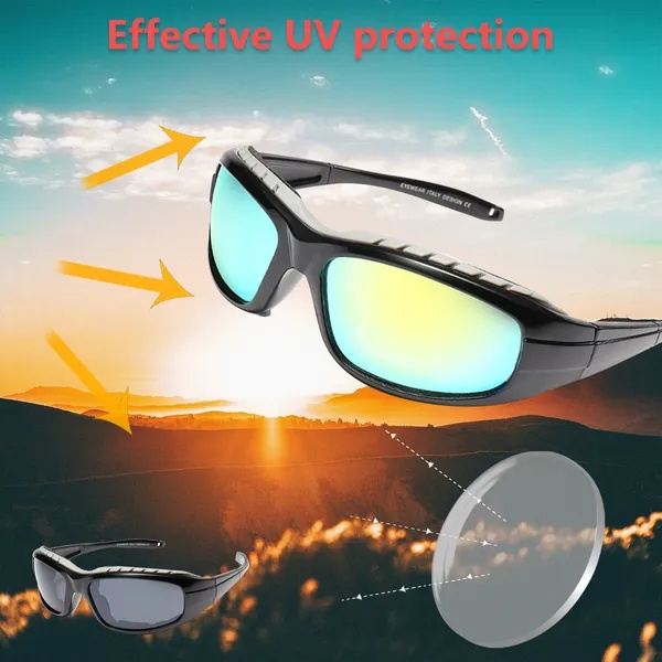 2 Pairs Motorcycle Padded Foam Wind Resistant Riding Glasses Sunglasses - Image 4