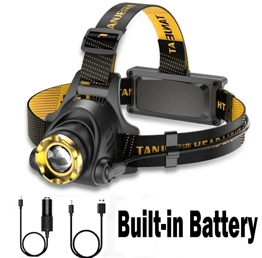12000000lm LED Headlamp USB Rechargeable Headlight Head Torch Lamp Flashlight - Image 8