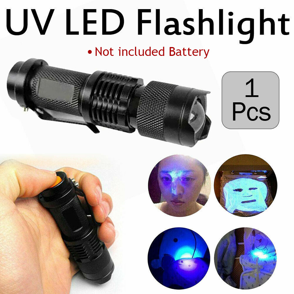 2 Pack UV Flashlight LED Handheld Blacklight Ultra Violet Flashlight 395nm Mini Light Inspection Lamp Torch Detector For Dog Pet Urine Stains, Bed Bugs And Scorpions - Image 6
