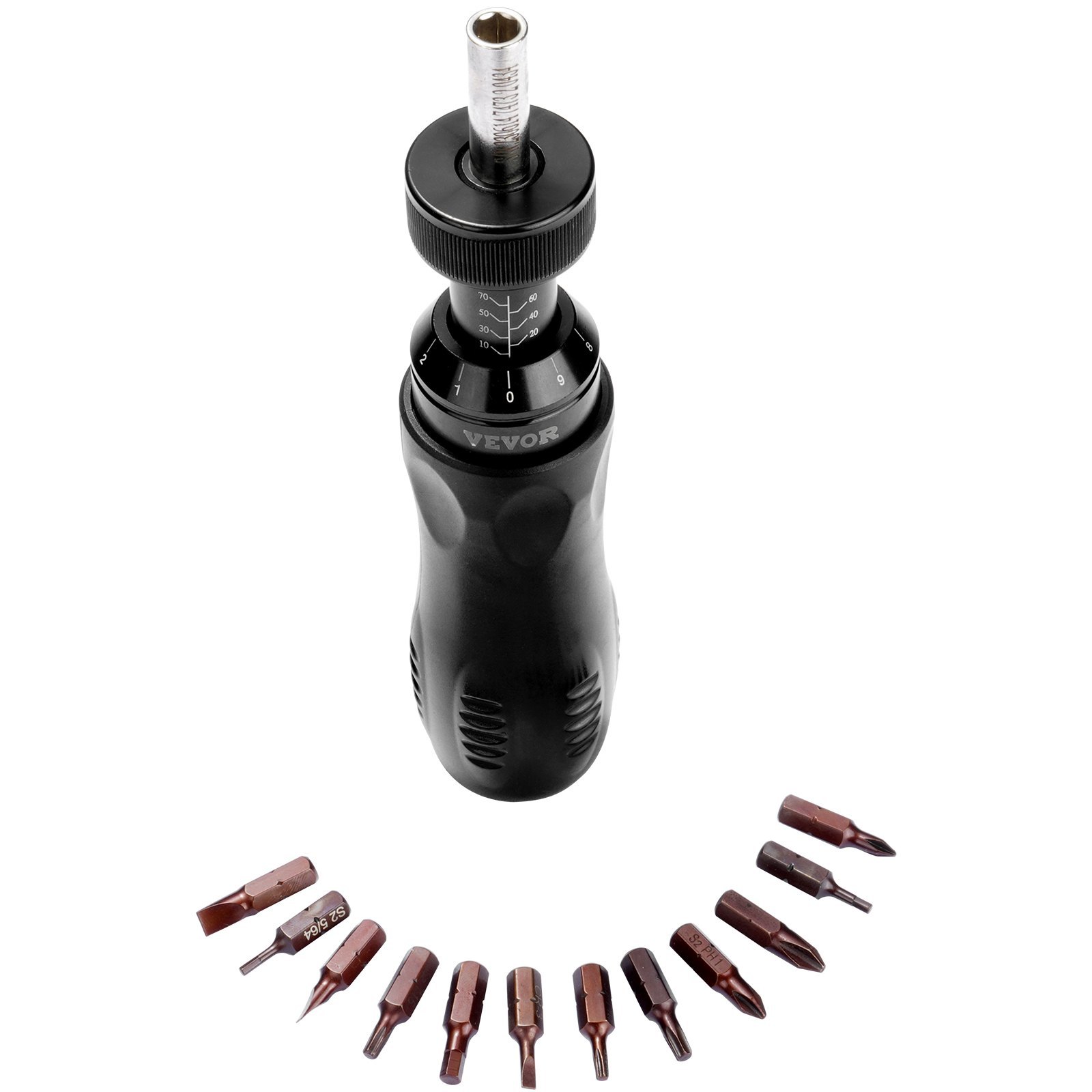 VEVOR Torque Screwdriver, 10-70 in-lbs, 1 in-lbs Increment, with Bits & Case 24 VEVOR Torque Screwdriver, 10-70 in-lbs, 1 in-lbs Increment, with Bits & Case - Image 4