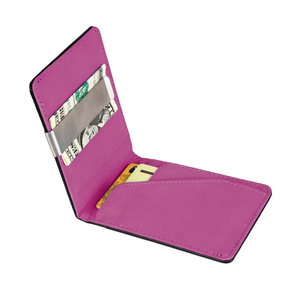 Unisex PU Leather Wallet RFID Blocking Slim Bifold Credit Card Holder With Money Clip 8 Unisex PU Leather Wallet RFID Blocking Slim Bifold Credit Card Holder With Money Clip - Image 8