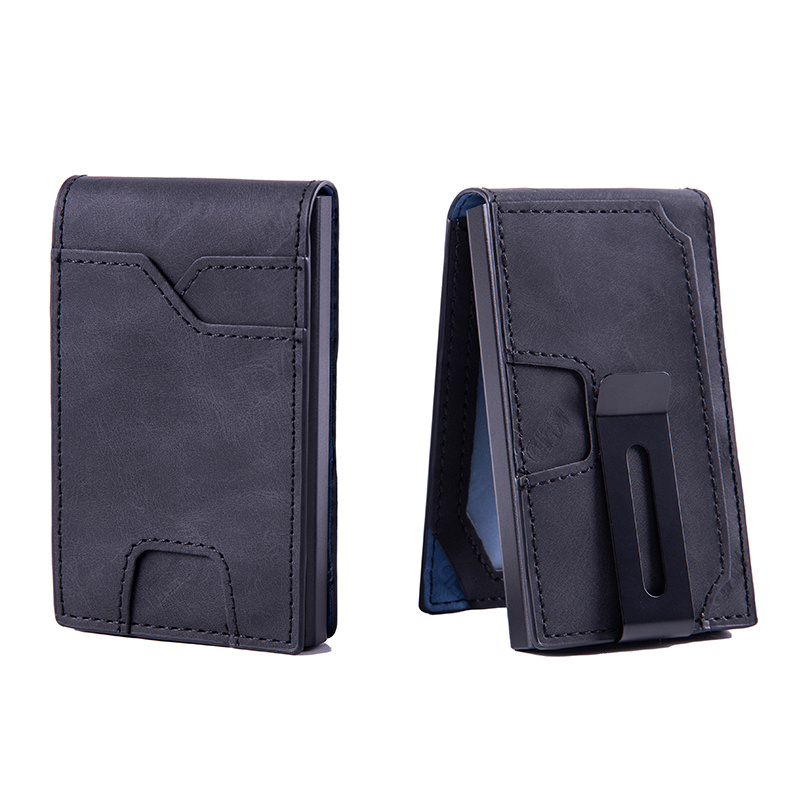 Men's Slim Wallet With Pop Up Card Holder, RFID Blocking, Minimalist Design With Large Card Capacity, Money Clip 1 Men's Slim Wallet With Pop Up Card Holder, RFID Blocking, Minimalist Design With Large Card Capacity, Money Clip