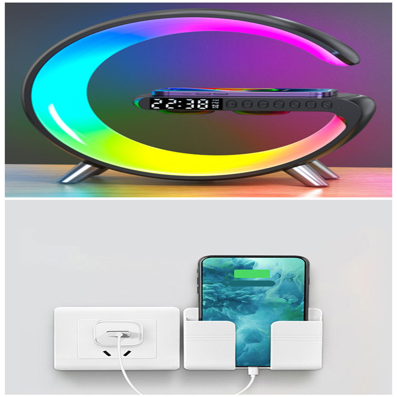 G-Shaped Smart LED Lamp with Speaker & Charger (App Control, Home Atmosphere) - Image 4