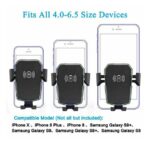 Qi Wireless Fast Charging Car Charger Mount Holder Stand 2 In 1 For Cell Phone