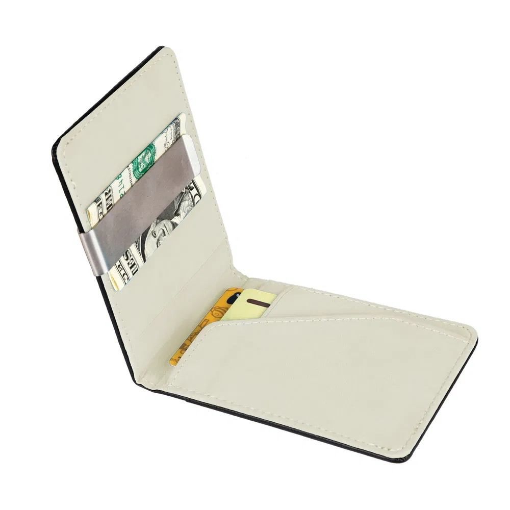 Unisex PU Leather Wallet RFID Blocking Slim Bifold Credit Card Holder With Money Clip 3 Unisex PU Leather Wallet RFID Blocking Slim Bifold Credit Card Holder With Money Clip - Image 3