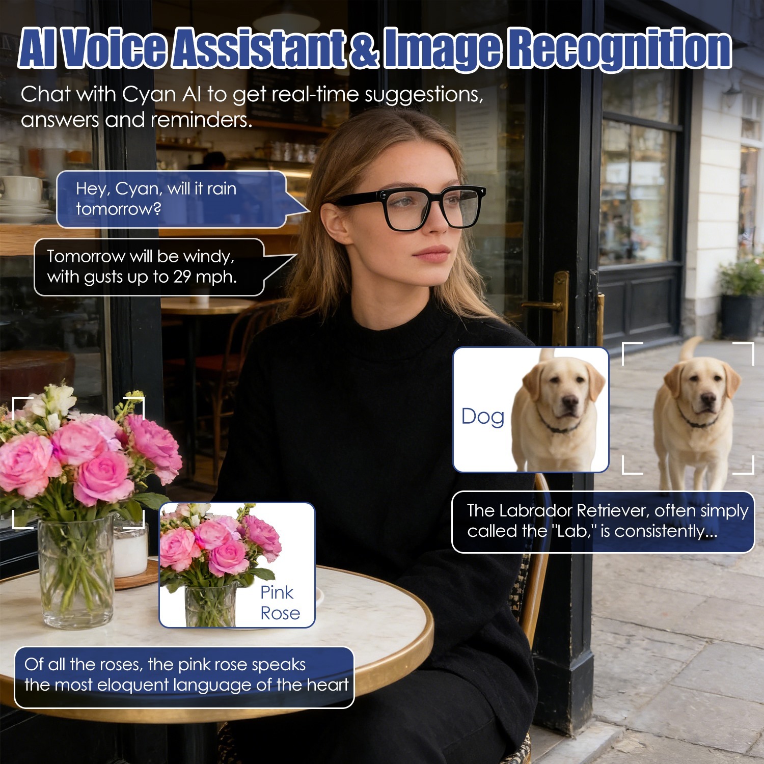 AI Smart Glasses with Camera & Audio - Image 4