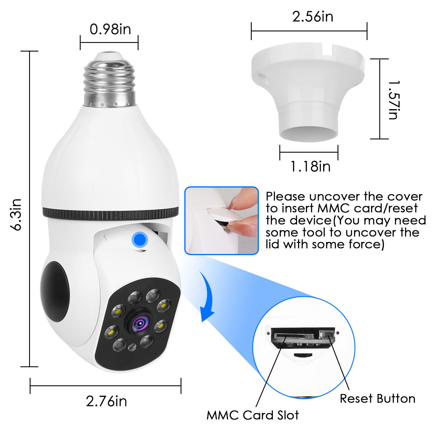 E27 1080P WiFi Bulb Security Camera - Image 3
