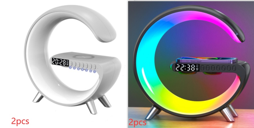 G-Shaped Smart LED Lamp with Speaker & Charger (App Control, Home Atmosphere) - Image 2