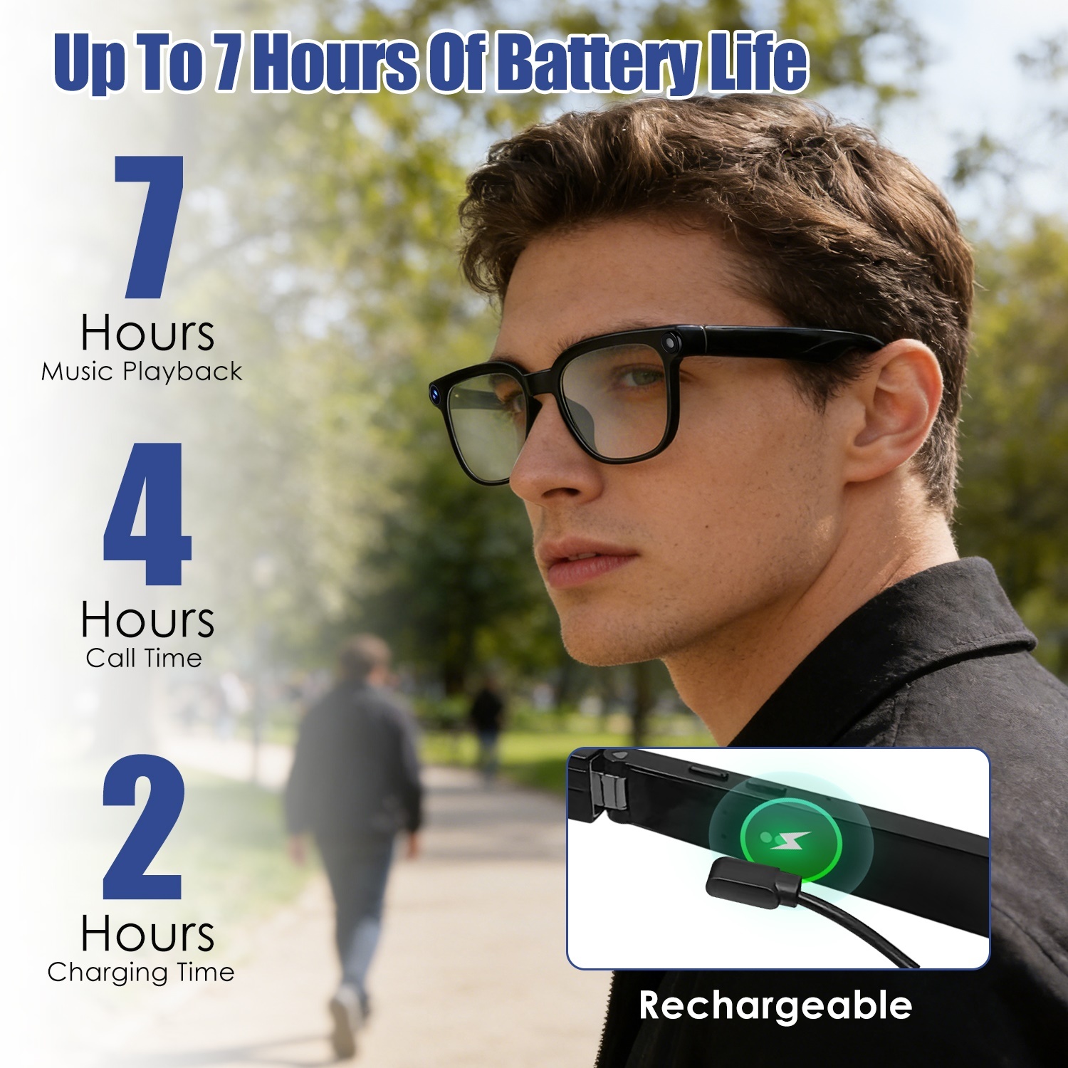 AI Smart Glasses with Camera & Audio - Image 2