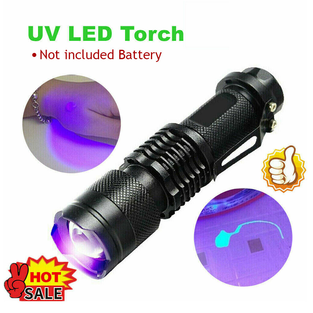 2 Pack UV Flashlight LED Handheld Blacklight Ultra Violet Flashlight 395nm Mini Light Inspection Lamp Torch Detector For Dog Pet Urine Stains, Bed Bugs And Scorpions - Image 10