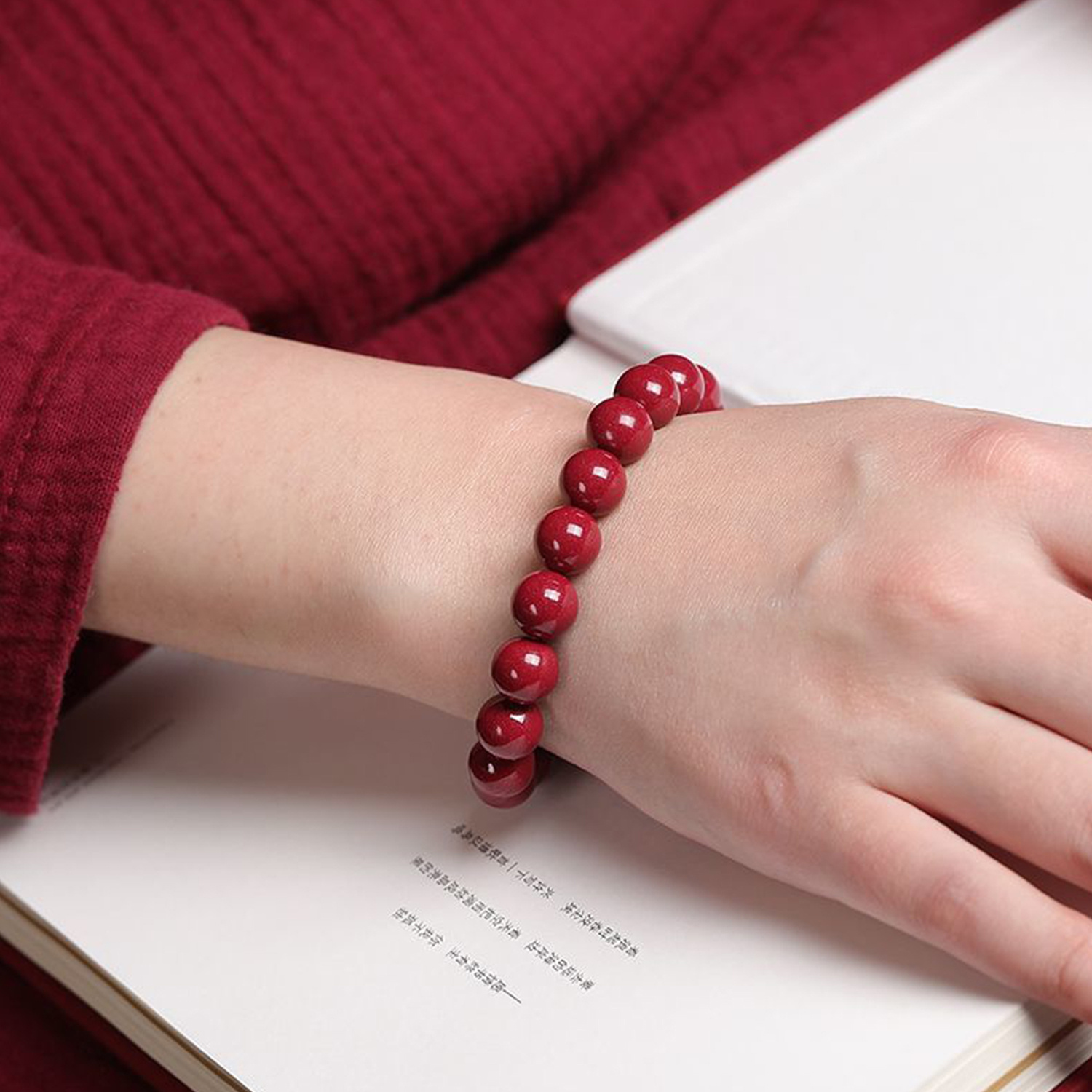 Plain Cinnabar Bracelet - Image 2
