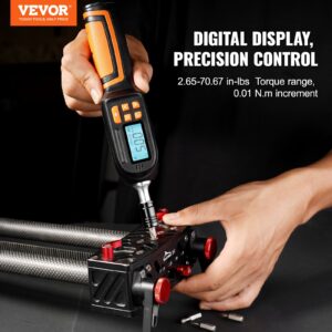 Digital Torque Screwdriver, 2.65-70.67 in-lbs, 0.01 N·m Increment, with Bits & Case
