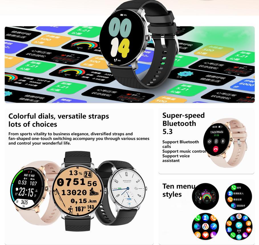 Ultra Slim Smart Watch For Men Women, 1.43 AMOLED Screen Fitness Watches , LP67 Outdoor Watch For Android Ios - Image 8