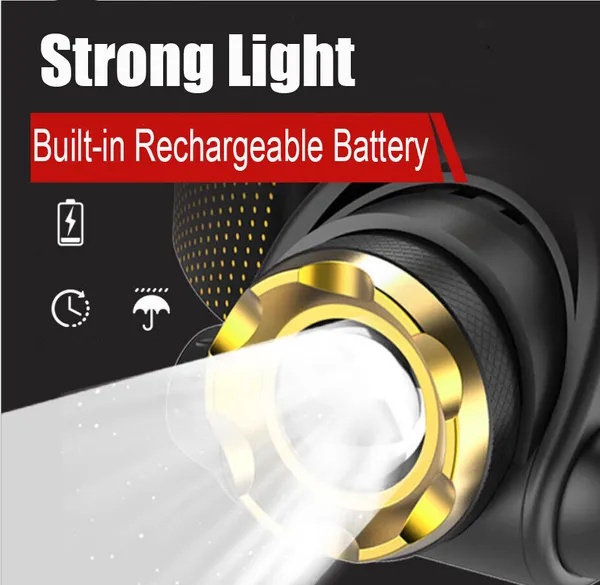 12000000lm LED Headlamp USB Rechargeable Headlight Head Torch Lamp Flashlight - Image 7
