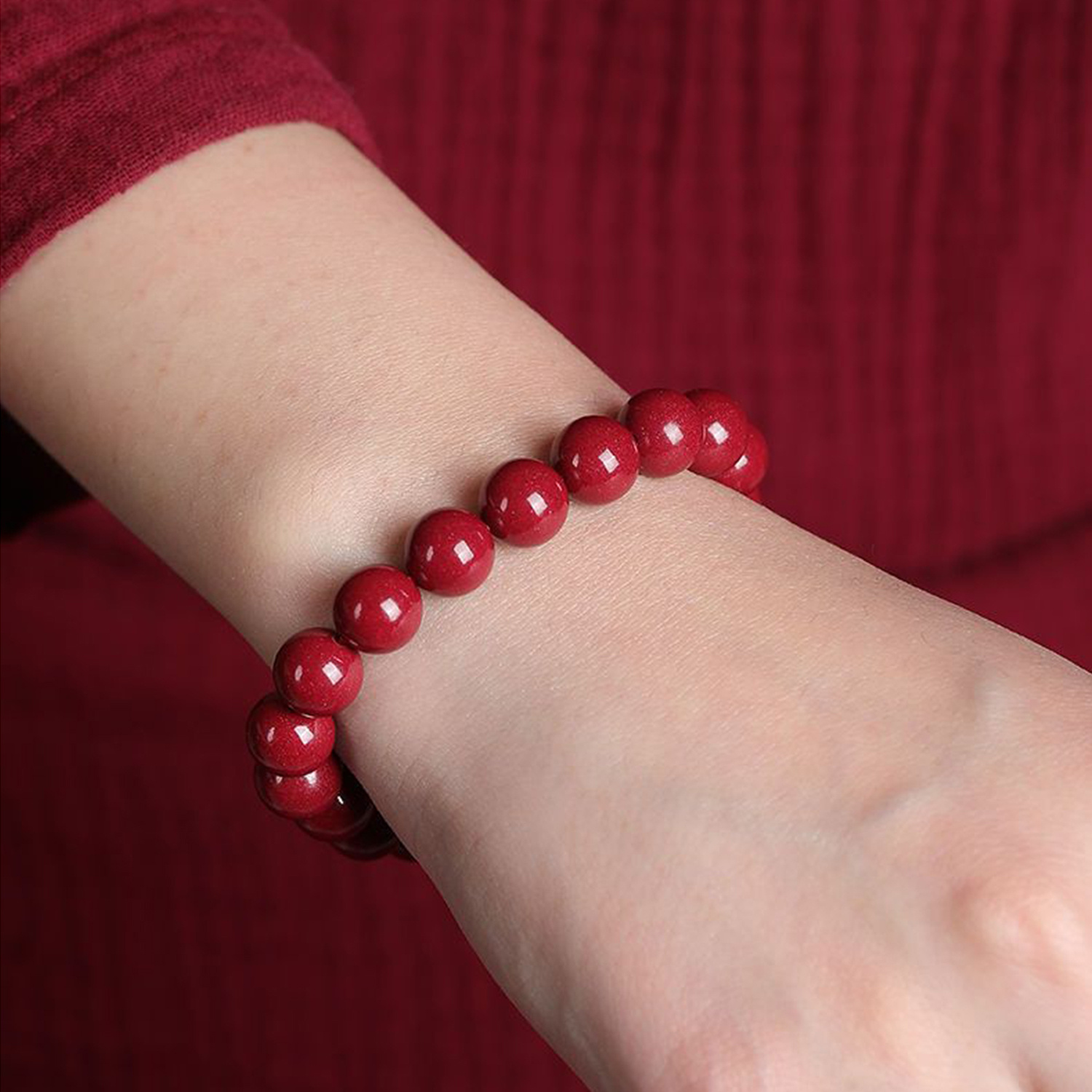 Plain Cinnabar Bracelet - Image 5