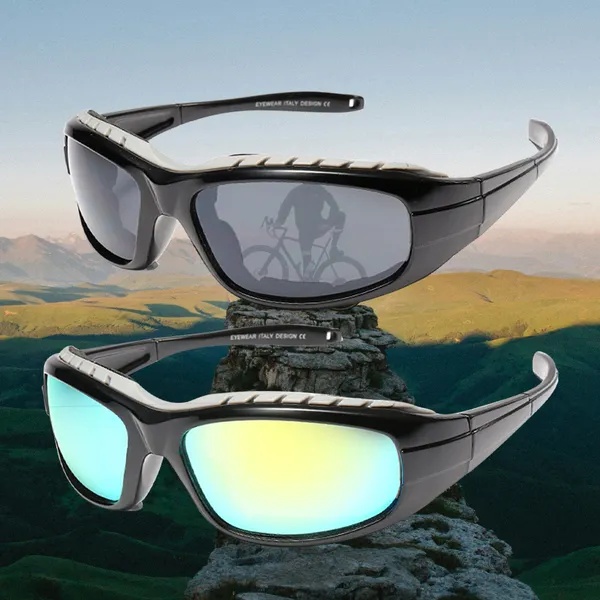 2 Pairs Motorcycle Padded Foam Wind Resistant Riding Glasses Sunglasses - Image 5