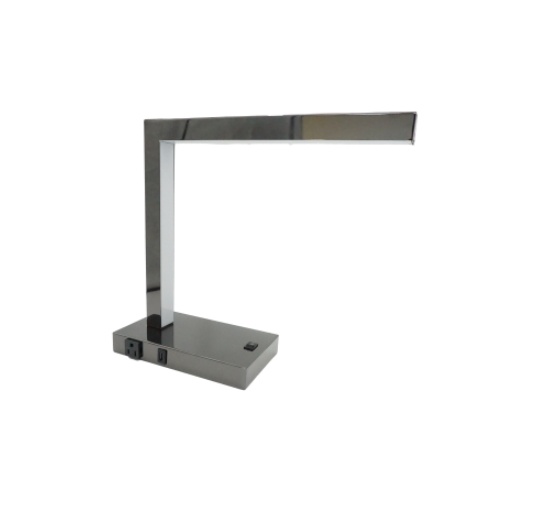 Modern LED Desk Lamp With USB & Power Outlet - Image 2