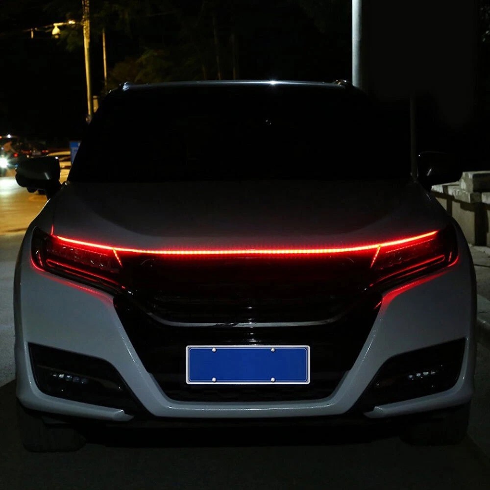 180cm 12V Car Waterproof Front Hood LED Daytime Running Decorative Flexible Light Strip For Car, Truck, SUV - Image 7