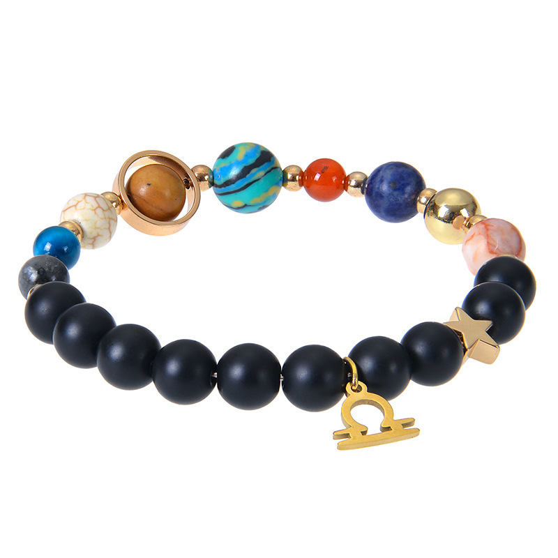 Eight Planets Twelve Constellations Bracelets Frosted Stone Beaded Bracelet 7 Eight Planets Twelve Constellations Bracelets Frosted Stone Beaded Bracelet - Image 7