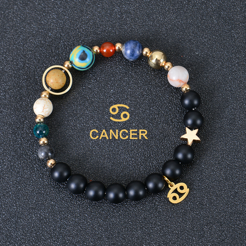 Eight Planets Twelve Constellations Bracelets Frosted Stone Beaded Bracelet 10 Eight Planets Twelve Constellations Bracelets Frosted Stone Beaded Bracelet - Image 10