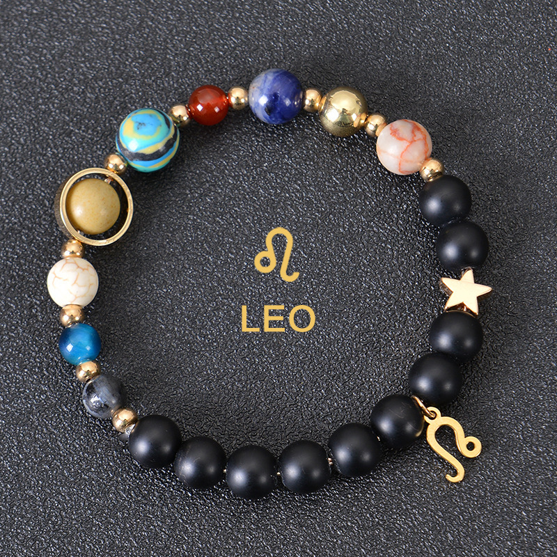 Eight Planets Twelve Constellations Bracelets Frosted Stone Beaded Bracelet 9 Eight Planets Twelve Constellations Bracelets Frosted Stone Beaded Bracelet - Image 9