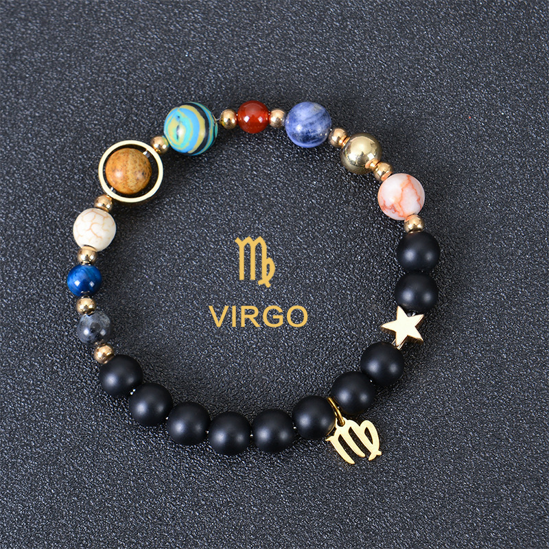 Eight Planets Twelve Constellations Bracelets Frosted Stone Beaded Bracelet 2 Eight Planets Twelve Constellations Bracelets Frosted Stone Beaded Bracelet - Image 2