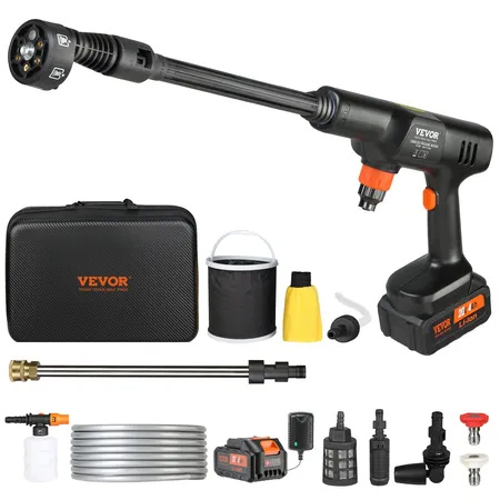 Cordless Pressure Washer 400PSI – 21V 1200mAh Battery, Foam Bottle & Nozzle for Car Cleaning - Image 9