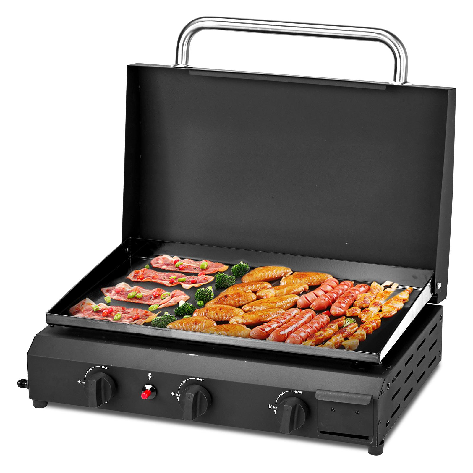 Black Tabletop Gas Grill - Image 5
