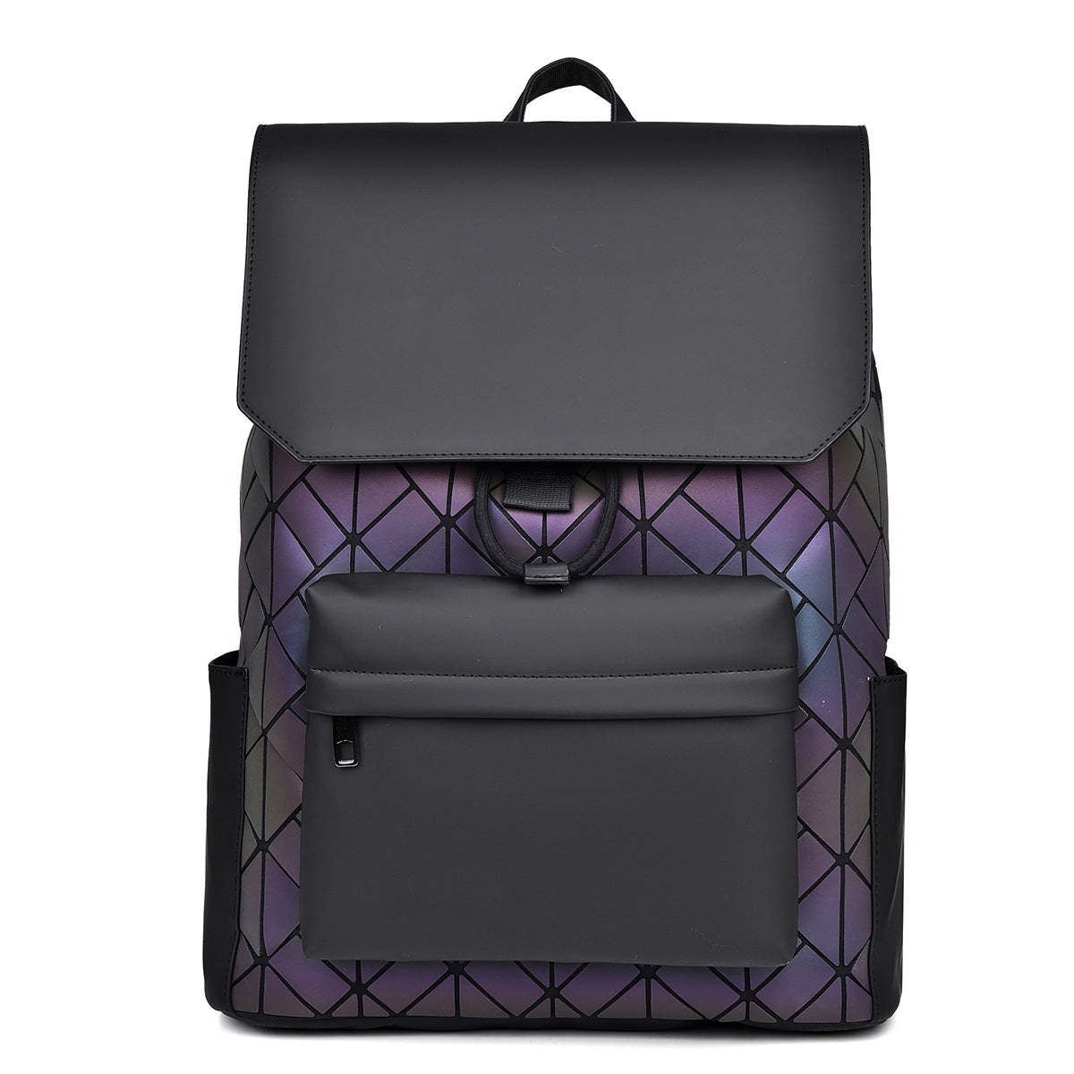 Diamond Pattern Men's Large Capacity Backpack - Image 7