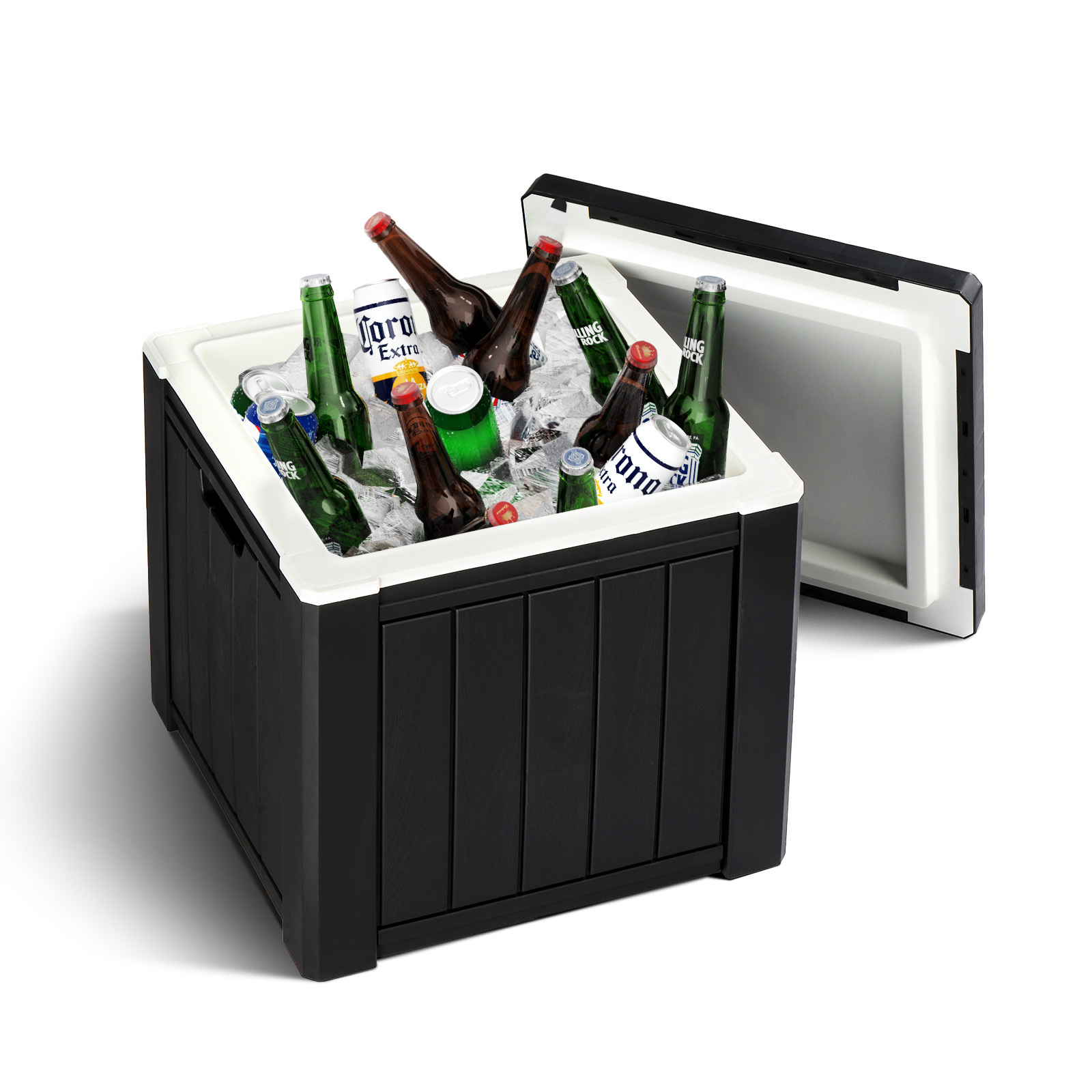 Multi-purpose Ice Cooler Outdoor Cocktail Side Table For Camping - Image 2