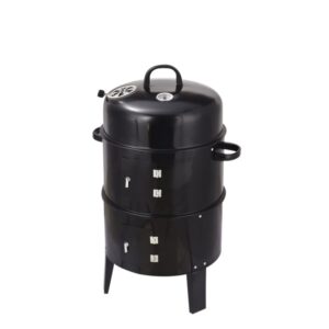 Outdoor Double-layer Grill, Charcoal Wood Fired Braising And Smoking Stove