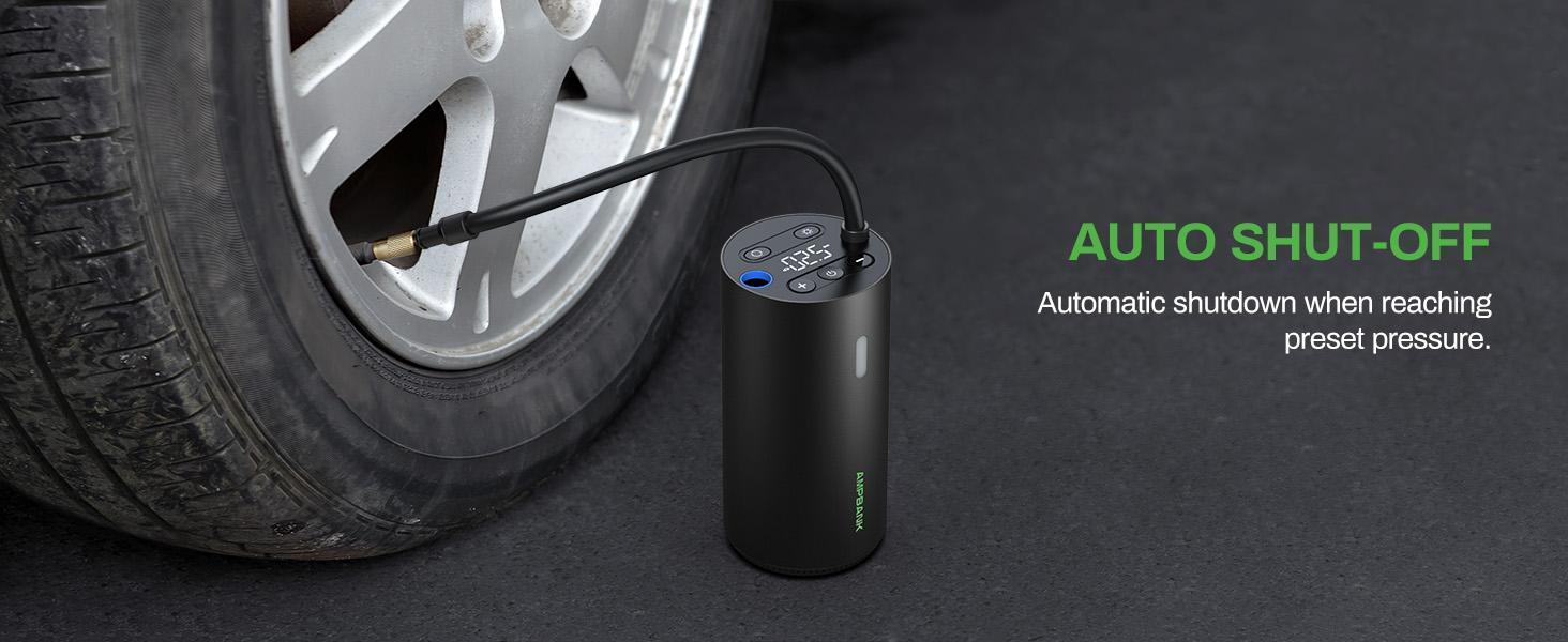 AMPBANK AT004 Smart Tire Air Pump – Portable, LED Screen & Pressure Gauge for Cars, Bikes & Balls - Image 9