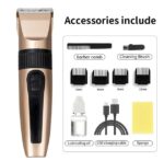 Professional Hair Clippers Trimmer Mens Barber Hair Cutting Kit Machine Cordless