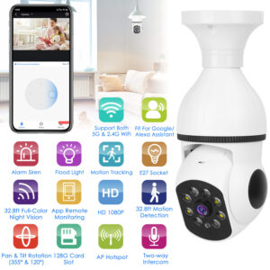 E27 1080P WiFi Bulb Security Camera