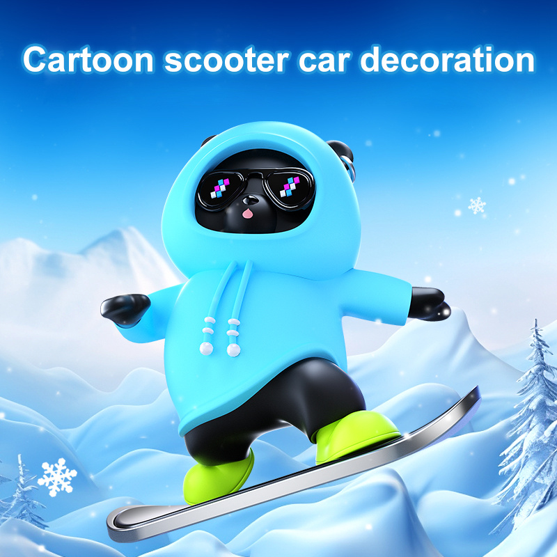 Skateboarding Bear Car Ornament – High-Temp Resistant, Exquisite Craftsmanship - Image 8