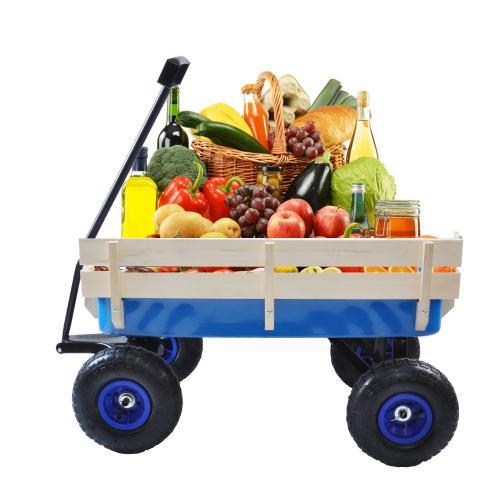 Outdoor Sports Tools Wooden Side Panel Pneumatic Tire Wheelbarrow - Image 7
