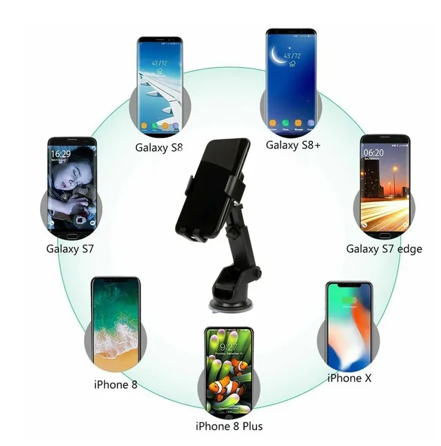 Qi Wireless Fast Charging Car Charger Mount Holder Stand 2 In 1 For Cell Phone - Image 5