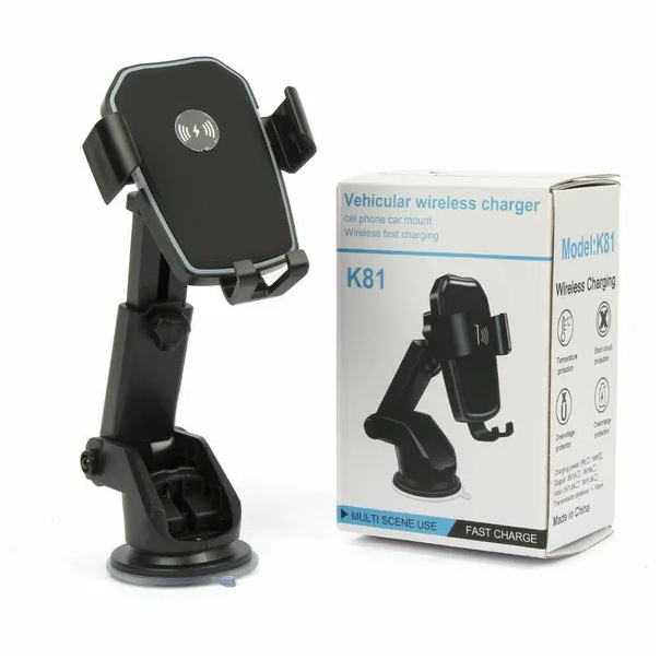 Qi Wireless Fast Charging Car Charger Mount Holder Stand 2 In 1 For Cell Phone - Image 6