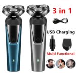 Electric Beard Nose Ear Trimmer Mens Shaver Razor Waterproof Pop-Up Wet Dry Cordless