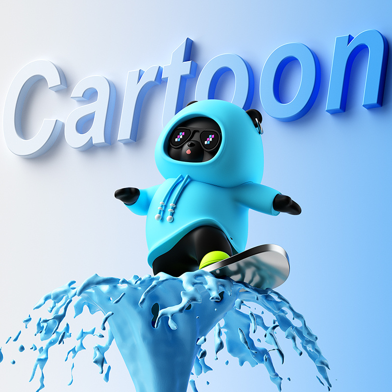 Skateboarding Bear Car Ornament – High-Temp Resistant, Exquisite Craftsmanship - Image 4